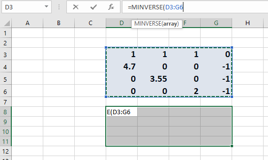 placeholder for inverse of Arb matrix, main matrix in Arbitrage betting