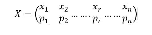 random variable figuring in Dutching